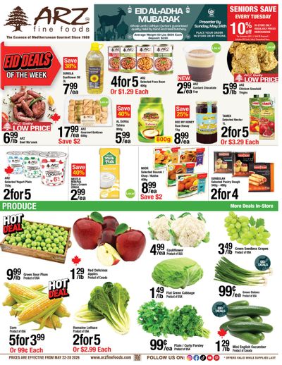 Arz Fine Foods Flyer May 22 to 28