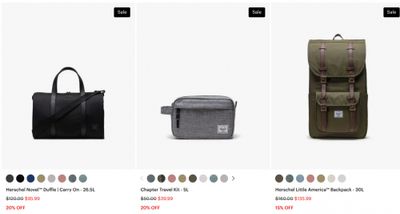 Herschel Canada Summer Sale: Save up to 30% Off