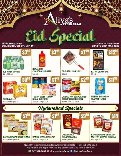 Atiya's Fresh Farm Flyer May 22 to 28
