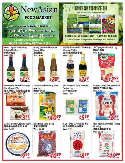 New Asian Food Market Flyer May 22 to 28