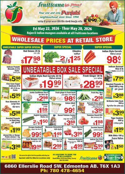 Fruiticana (Edmonton) Flyer May 22 to 28