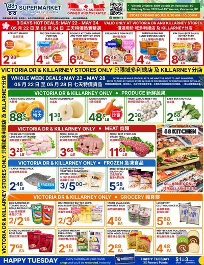 88 Supermarket Flyer May 22 to 28