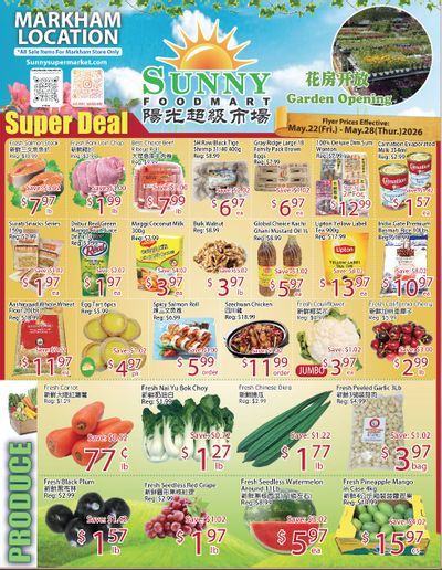 Sunny Foodmart (Markham) Flyer May 22 to 28