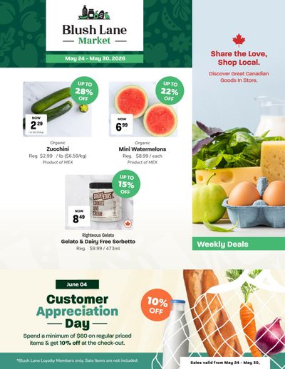 Blush Lane Organic Market Flyer May 24 to 30
