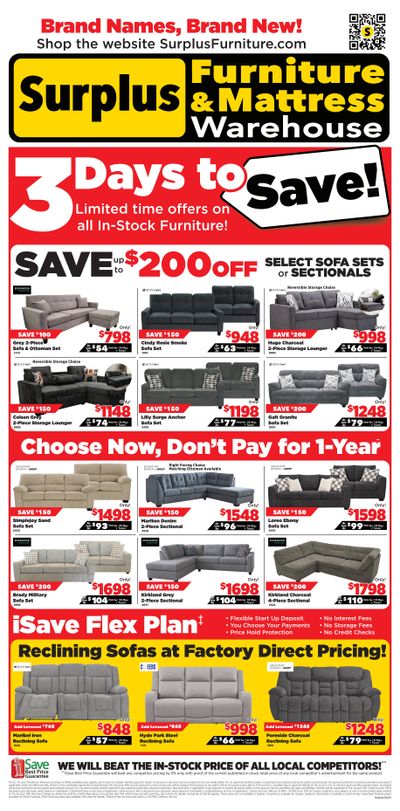 Surplus Furniture & Mattress Warehouse (Medicine Hat) Flyer May 25 to 31