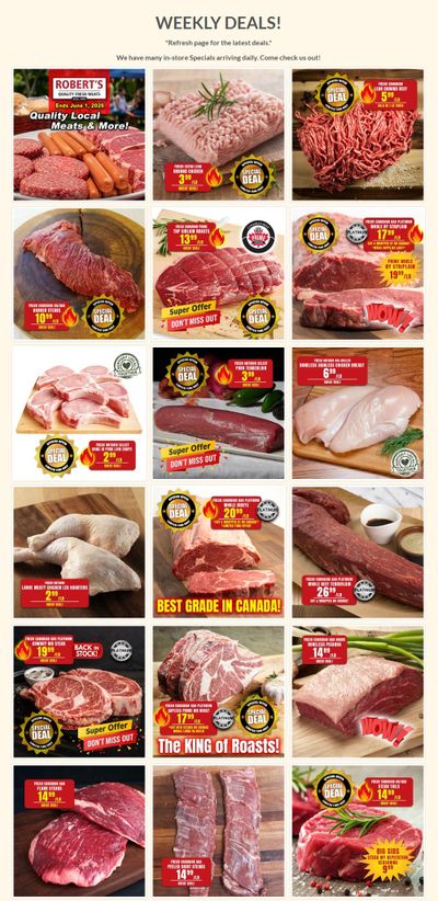 Robert's Quality Fresh Meats Flyer May 25 to June 1