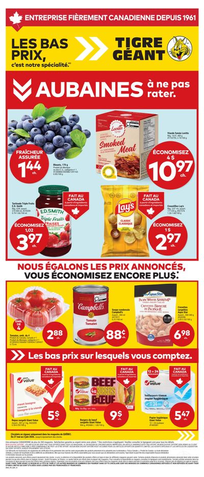 Tigre Géant Flyer May 27 to June 2