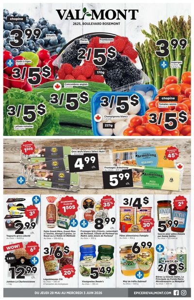 Val-Mont Flyer May 28 to June 3