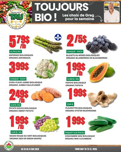Marches Tau Produce Flyer May 25 to 31
