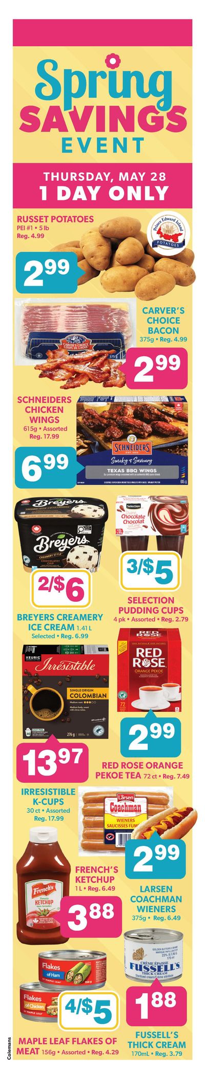 Coleman's Flyer May 28 to June 3