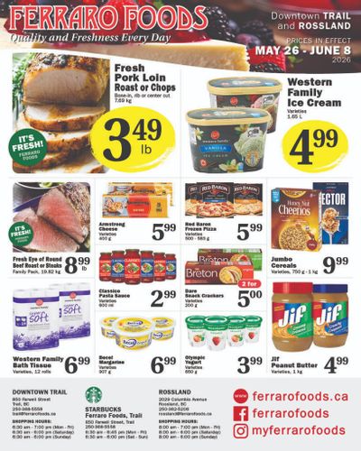 Ferraro Foods Bi-Weekly Flyer May 26 to June 8