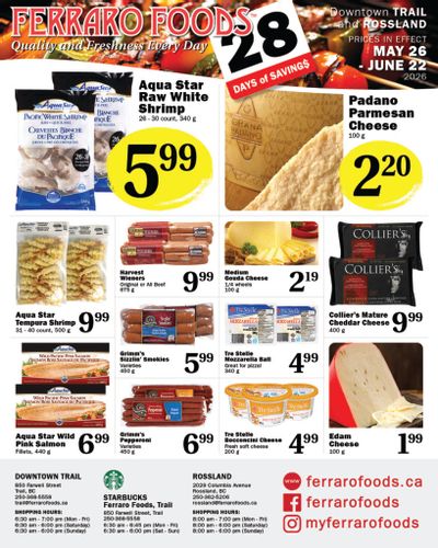 Ferraro Foods Monthly Flyer May 26 to June 22