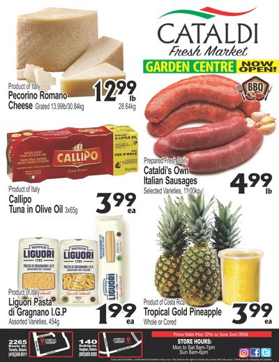 Cataldi Fresh Market Flyer May 27 to June 2