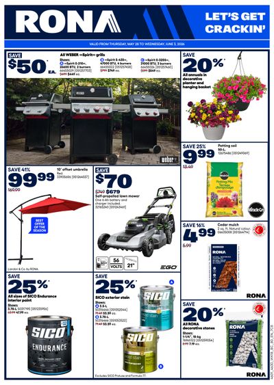 Rona & Rona+ (BC) Flyer May 28 to June 3