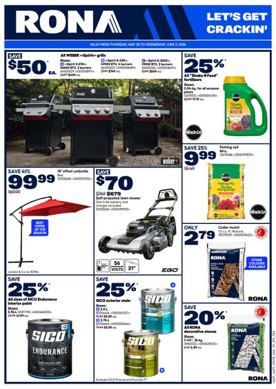 Rona & Rona+ (Atlantic) Flyer May 28 to June 3