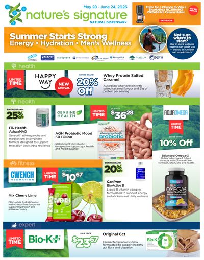 Nature's Signature Flyer May 28 to June 24