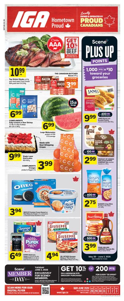IGA (SK, MB, ON) Flyer May 28 to June 3