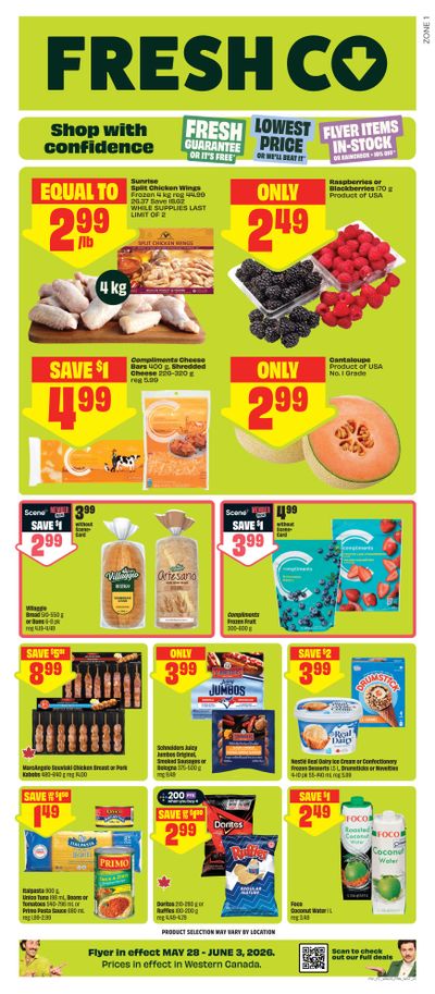 FreshCo (West) Flyer May 28 to June 3