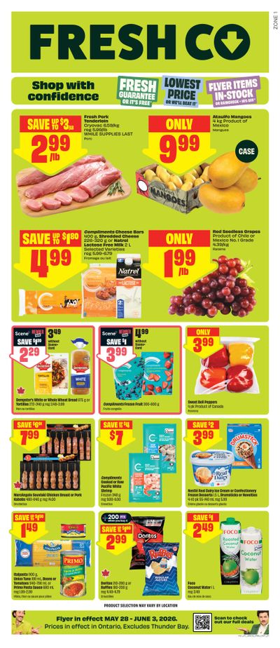 FreshCo (ON) Flyer May 28 to June 3