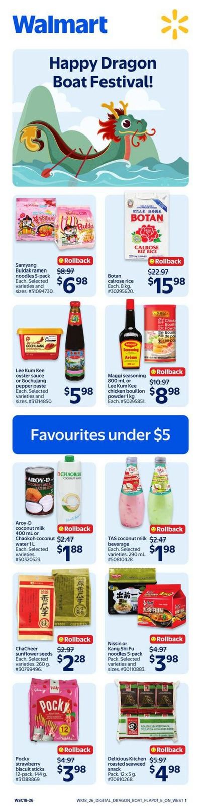 Walmart (ON) Dragon Boat Festival Flyer May 28 to June 24