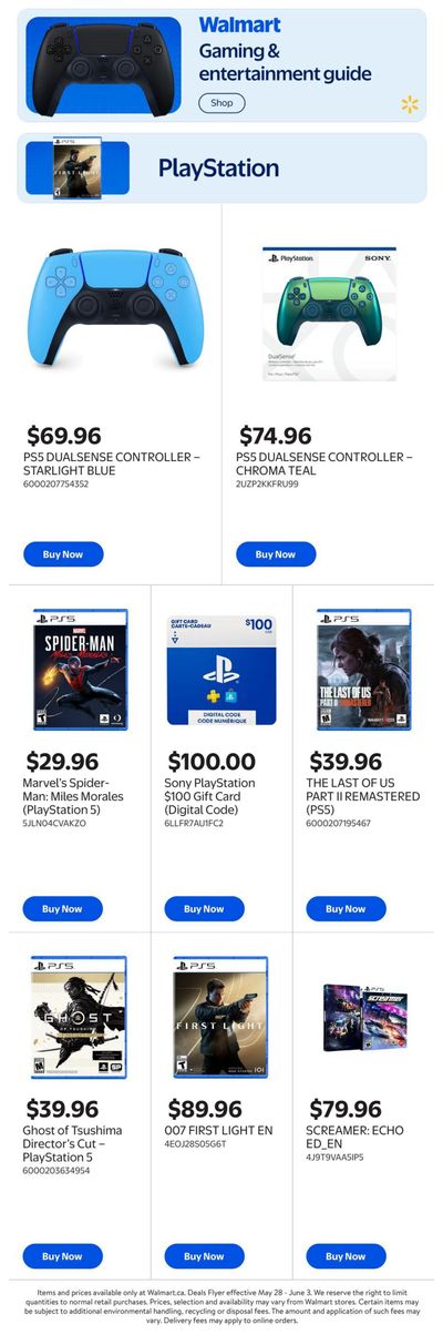 Walmart Gaming & Entertainment Flyer May 28 to June 10