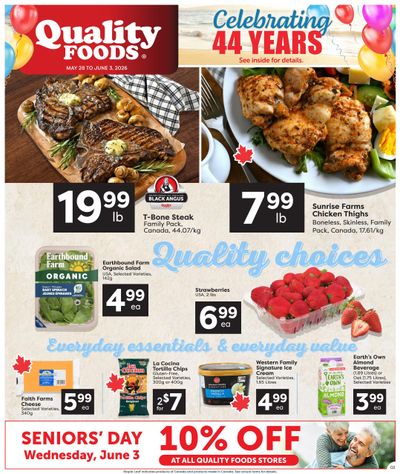 Quality Foods Flyer May 28 to June 3