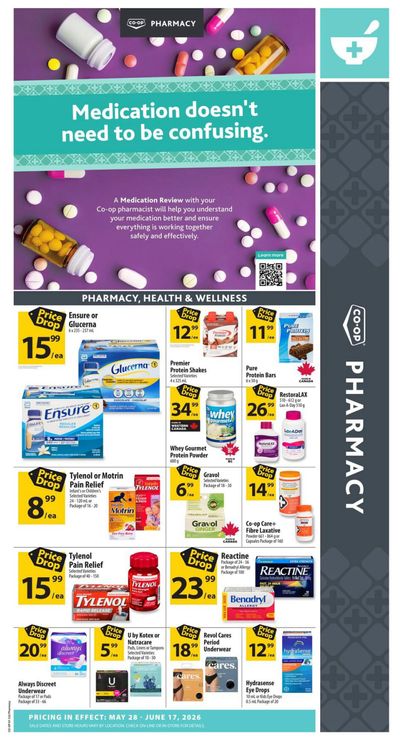 Co-op (West) Pharmacy Flyer May 28 to June 17