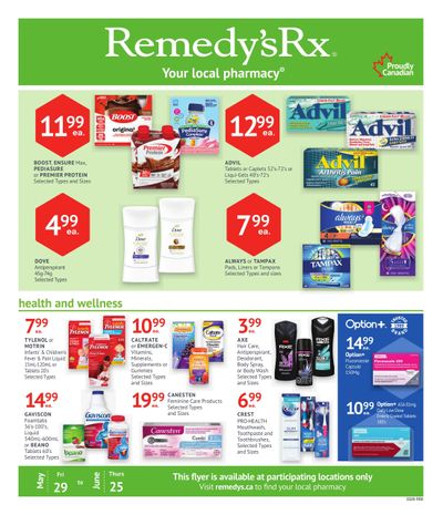Remedy's RX Monthly Flyer May 29 to June 25