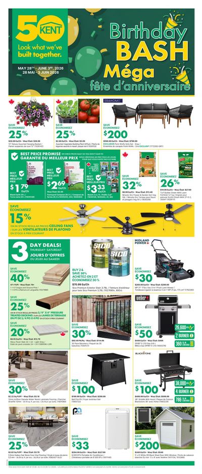 Kent Building Supplies Flyer May 28 to June 3