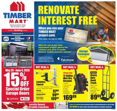 Timber Mart Flyer May 28 to June 10