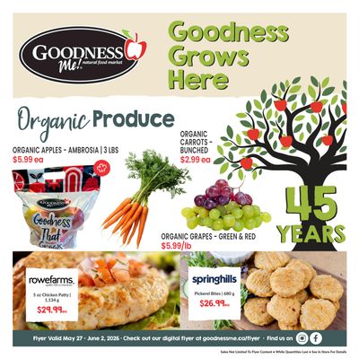 Goodness Me Flyer May 27 to June 2