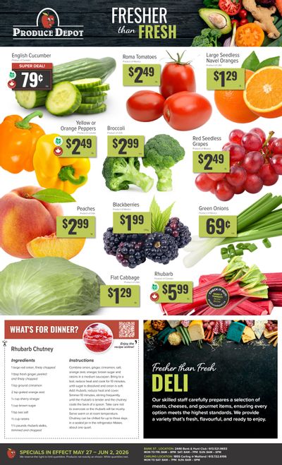 Produce Depot Flyer May 27 to June 2