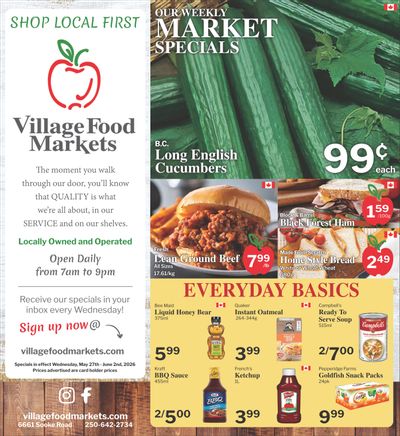 Village Food Markets Flyer May 27 to June 2