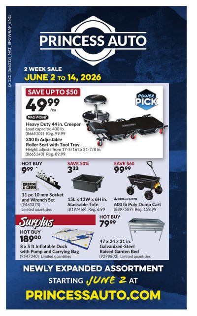 Princess Auto Flyer June 2 to 14