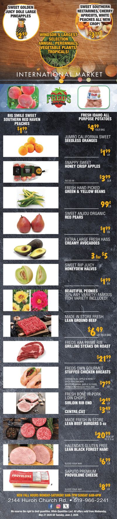 Fred's Farm Fresh Flyer May 27 to June 2