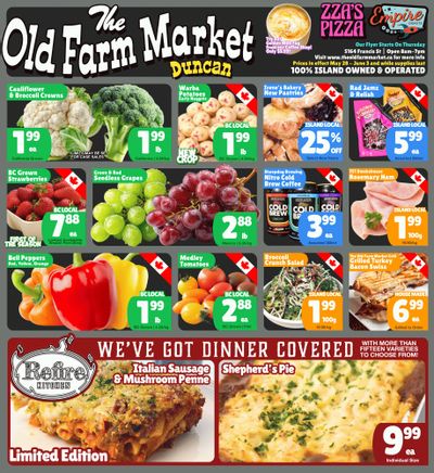 The Old Farm Market (Duncan) Flyer May 28 to June 3