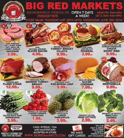 Big Red Markets Flyer May 28 to June 3