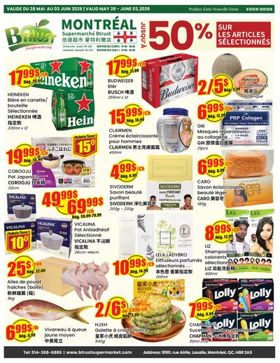 Btrust Supermarket (Montreal) Flyer May 28 to June 3