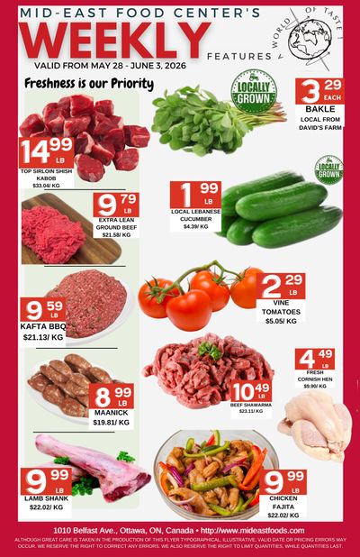 Mid-East Food Centre Flyer May 28 to June 3