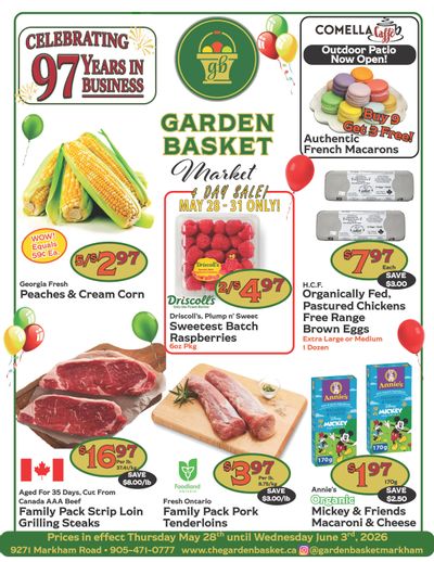 The Garden Basket Flyer May 28 to June 3