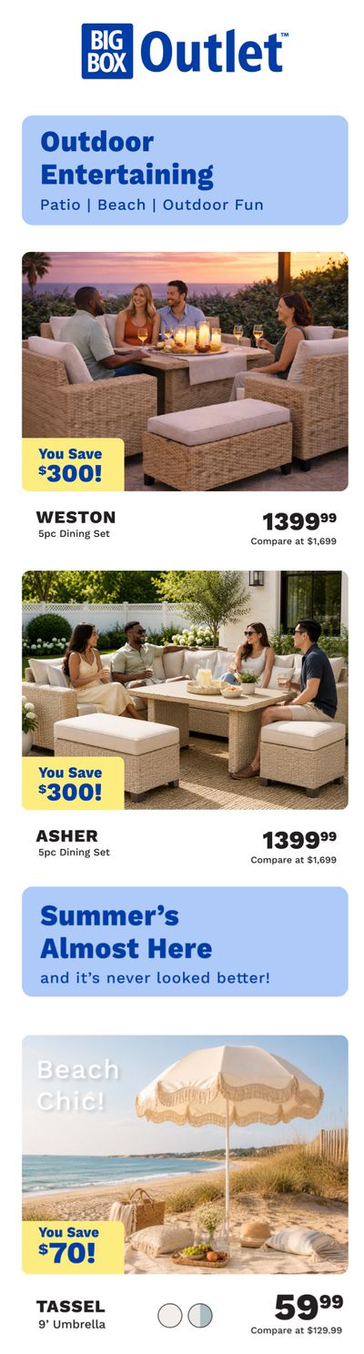 Big Box Outlet Store Flyer May 28 to June 3