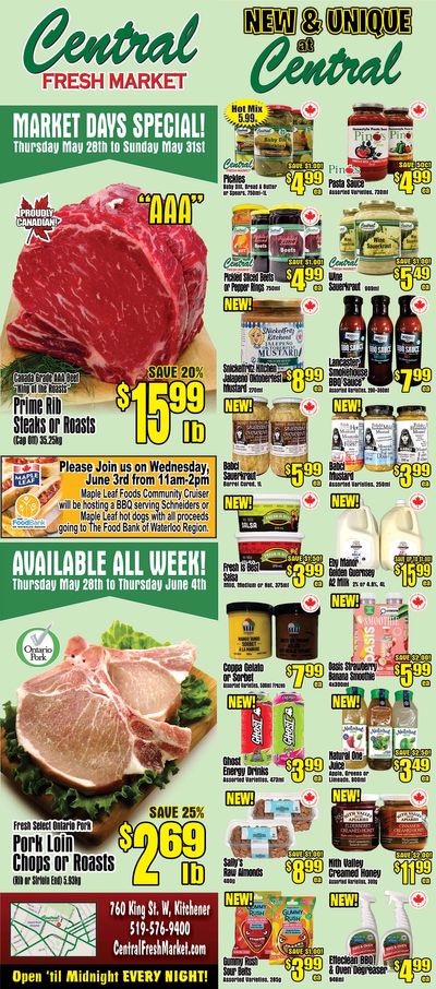 Central Fresh Market Flyer May 28 to June 4