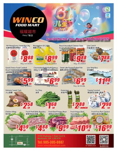 WinCo Food Mart (HWY 7) Flyer May 28 to June 3