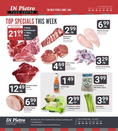 Di Pietro Food Centre Flyer May 28 to June 3