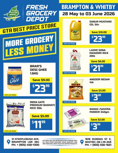 Fresh Grocery Depot Flyer May 28 to June 3
