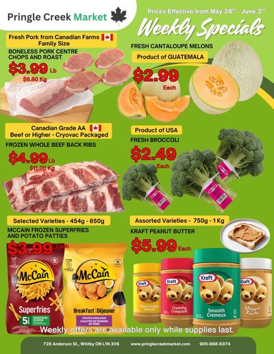 Pringle Creek Market Flyer May 28 to June 3
