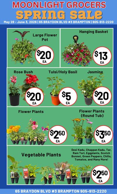 Moonlight Grocers Flyer May 28 to June 3