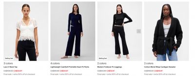 Gap Canada: 20-50% off Vacation Looks + Extra 50% off Sale