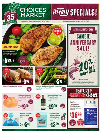 Choices Market Flyer May 28 to June 3