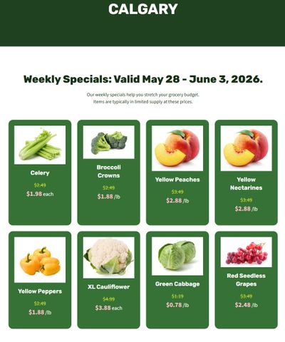 H&W Produce Flyer May 28 to June 3